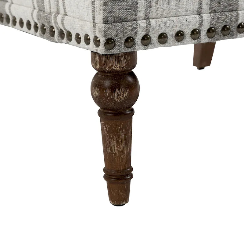 Fauteuils d'appoint modernes à rayures avec accoudoirs