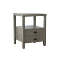 Painted Solid Acacia Wood Storage End Table by East at Main