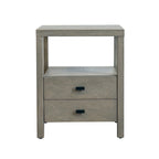 Table d'appoint de rangement en bois d'acacia massif peint par East at Main