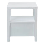 Table d'appoint de rangement en bois d'acacia massif peint par East at Main