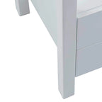 Table d'appoint de rangement en bois d'acacia massif peint par East at Main