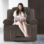 Fauteuil inclinable rembourré à bascule et pivotant