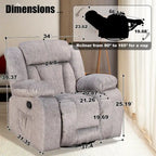 Fauteuil inclinable rembourré à bascule et pivotant