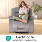 Fauteuil inclinable rembourré à bascule et pivotant