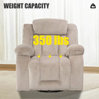 Fauteuil inclinable rembourré à bascule et pivotant