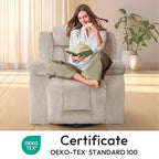 Fauteuil inclinable rembourré à bascule et pivotant