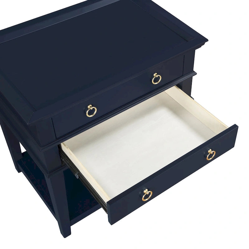 Collette 2-Drawer Tray Top Nightstand by Greyson Living