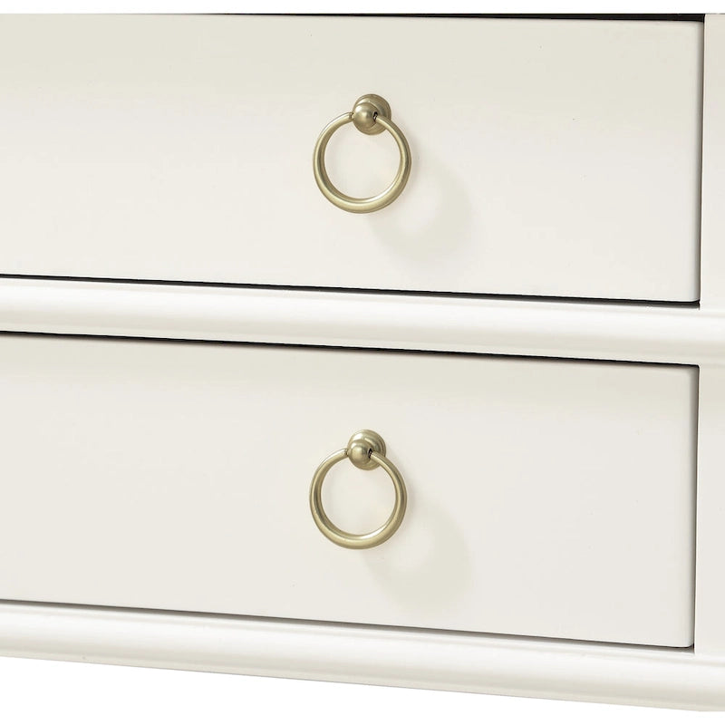 Table de chevet Collette à 2 tiroirs et plateau, par Greyson Living