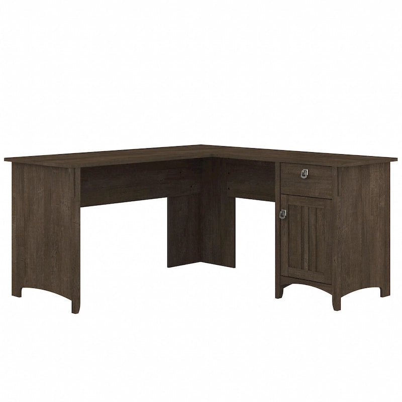 Bureau en L Salinas 60W de Bush Furniture avec tiroirs et rangement