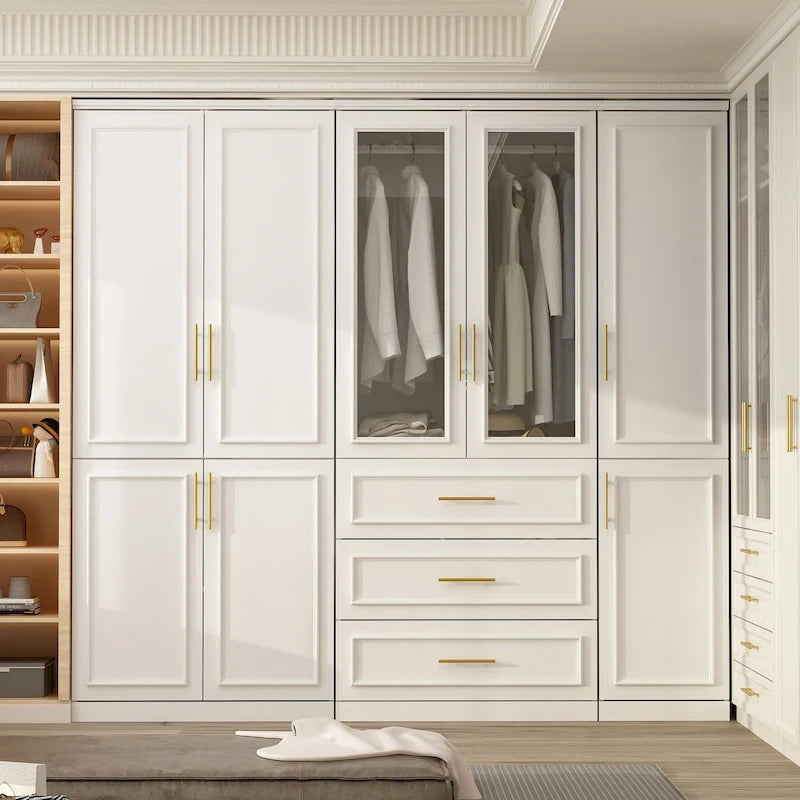 Armoire modulaire de grande hauteur (74,8 cm) avec porte vitrée