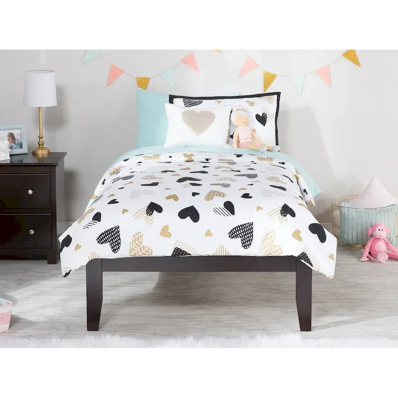 Lit plateforme Concord Twin XL couleur expresso