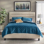 Lit rembourré Lifestorey Raquel Channel Back Queen