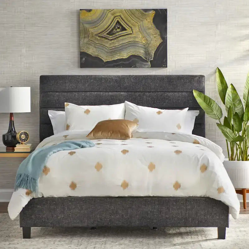 Lit rembourré Lifestorey Raquel Channel Back Queen