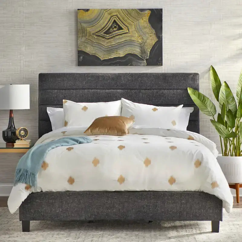 Lit rembourré Lifestorey Raquel Channel Back Queen