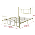 Lit plateforme en métal Melia
