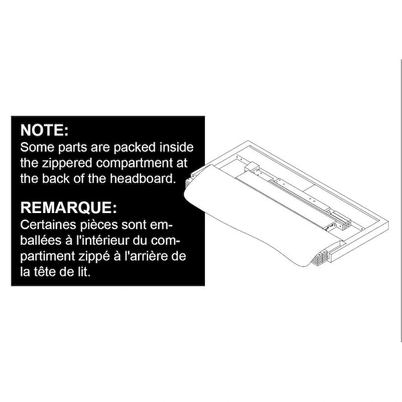Lit queen moderne rembourré Nova, sommier requis