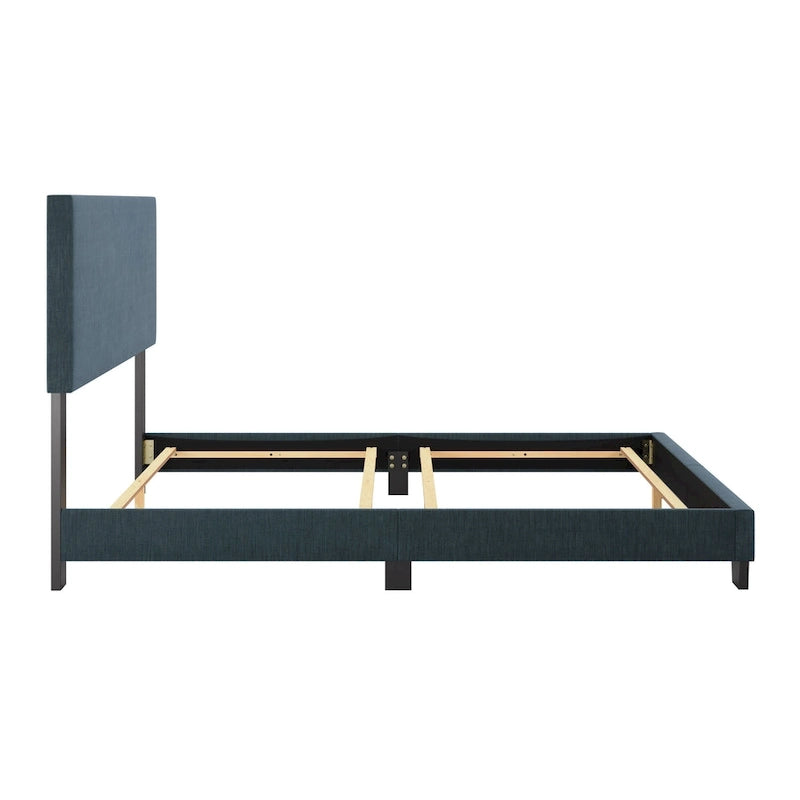 Lit queen moderne rembourré Nova, sommier requis