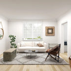 Banc en métal gris et tissu de 18 pouces