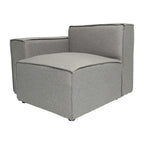 Canapé d'angle modulaire contemporain, fauteuil gauche avec accoudoir