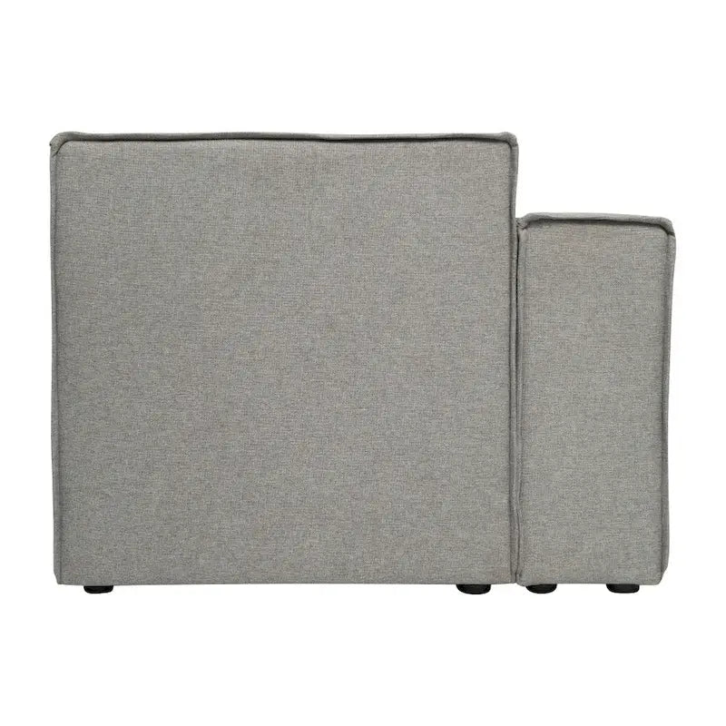 Canapé d'angle modulaire contemporain, fauteuil gauche avec accoudoir