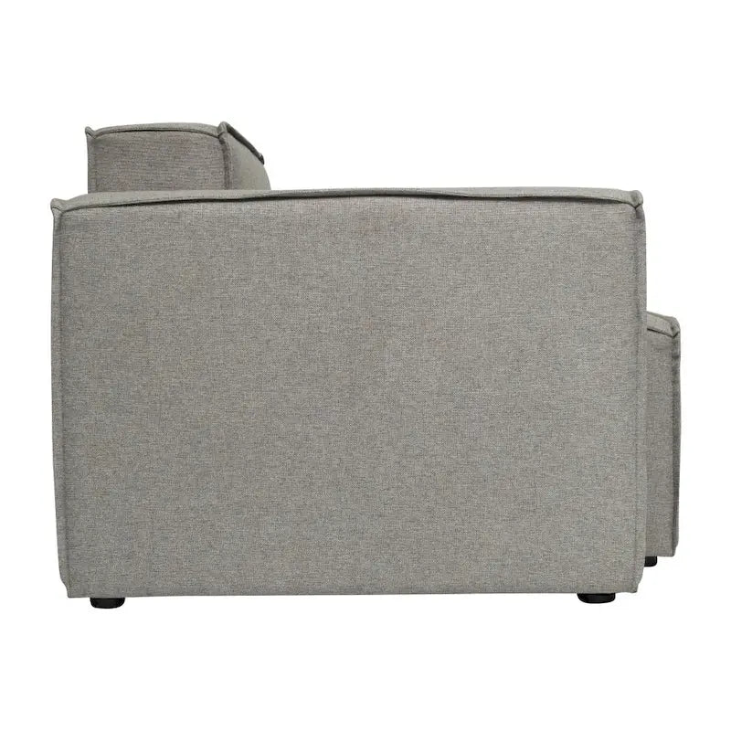 Canapé d'angle modulaire contemporain, fauteuil gauche avec accoudoir