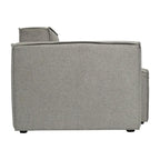 Canapé d'angle modulaire contemporain, fauteuil gauche avec accoudoir