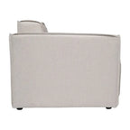 Canapé d'angle modulaire contemporain, fauteuil gauche avec accoudoir