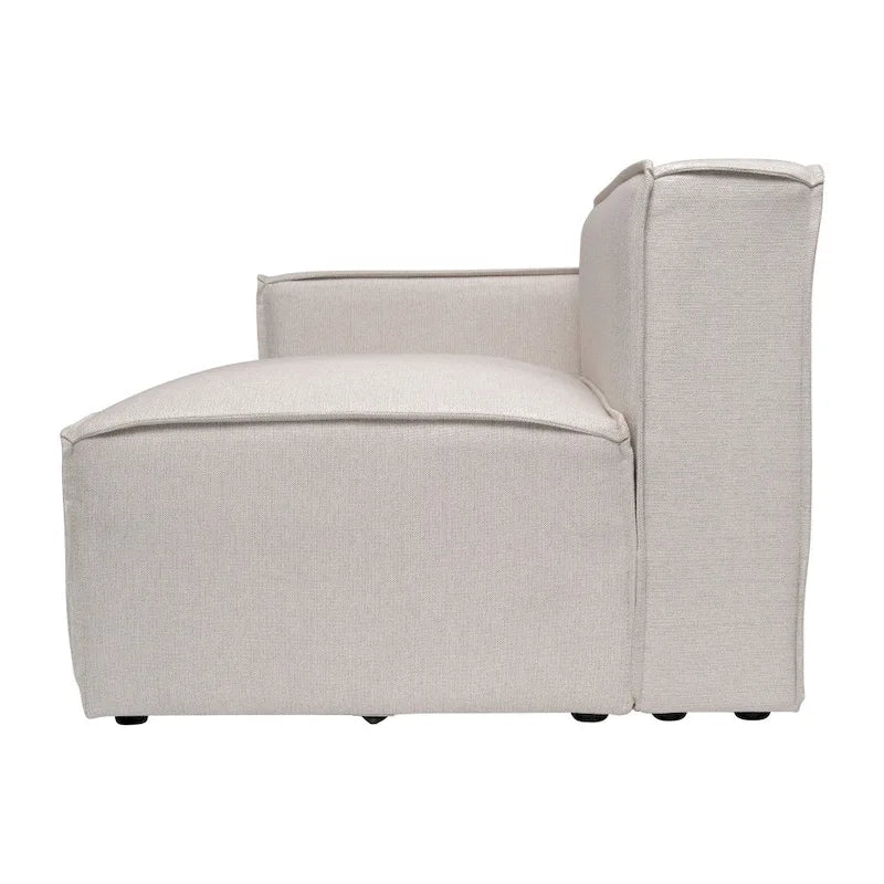 Canapé d'angle modulaire contemporain, fauteuil gauche avec accoudoir