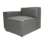 Canapé d'angle modulaire contemporain, fauteuil gauche avec accoudoir