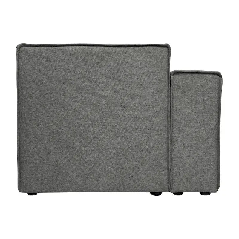 Canapé d'angle modulaire contemporain, fauteuil gauche avec accoudoir