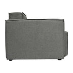 Canapé d'angle modulaire contemporain, fauteuil gauche avec accoudoir