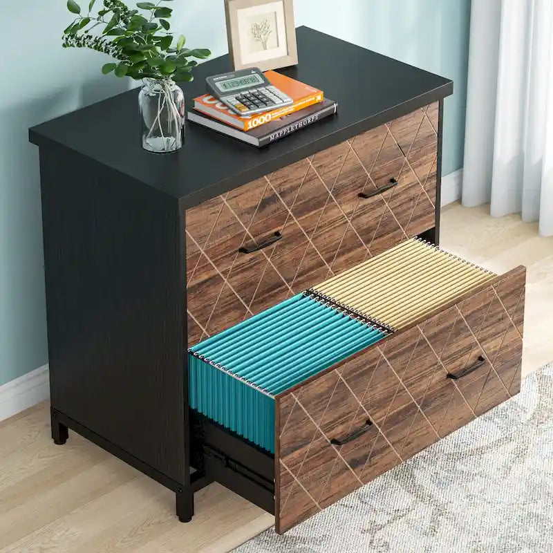 Classeur à deux tiroirs, classeur latéral, classeur de bureau