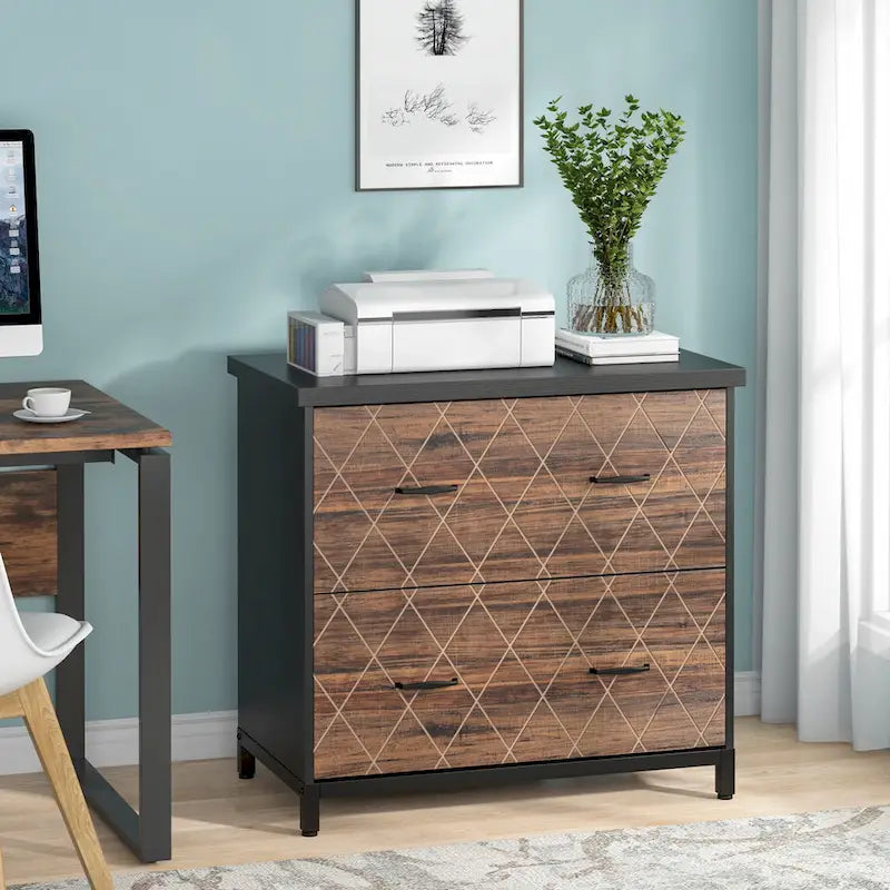 Classeur à deux tiroirs, classeur latéral, classeur de bureau