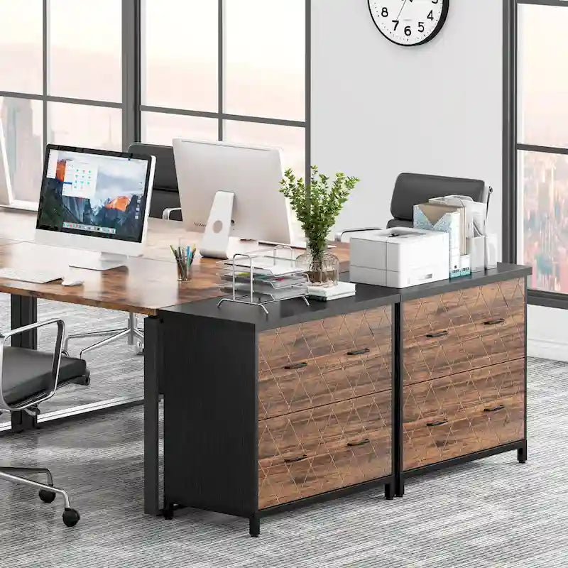 Classeur à deux tiroirs, classeur latéral, classeur de bureau