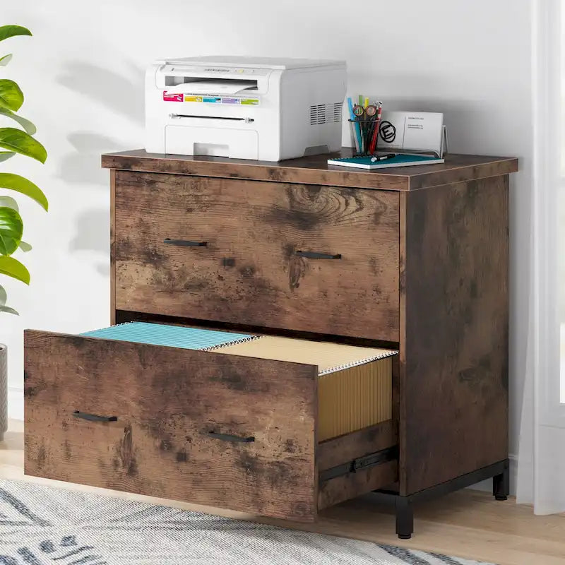 Classeur à deux tiroirs, classeur latéral, classeur de bureau