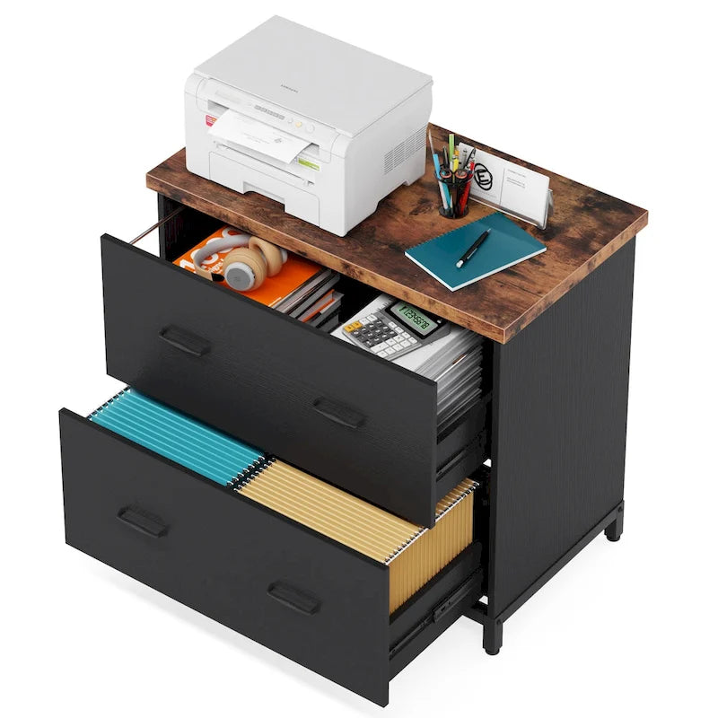 Classeur à deux tiroirs, classeur latéral, classeur de bureau