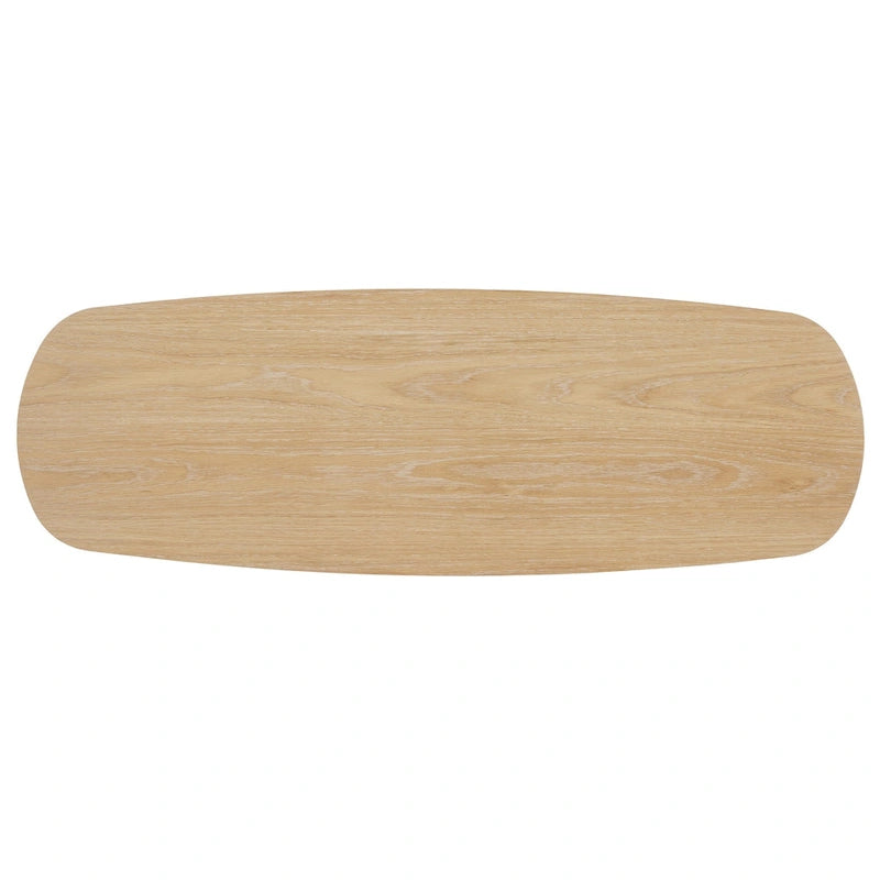 Table d'appoint contemporaine Edo en chêne avec piètement colonne robuste par iNSPIRE Q Modern