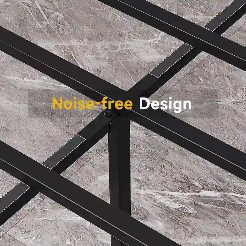 Cadre de matelas en métal robuste de 35,5 cm de haut pour lit double