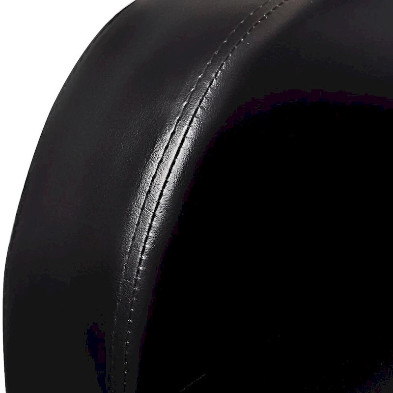 Canapé inclinable 3 places vidaXL pour home cinéma, revêtement en similicuir noir - 89,4 x 33,5 x 40,6