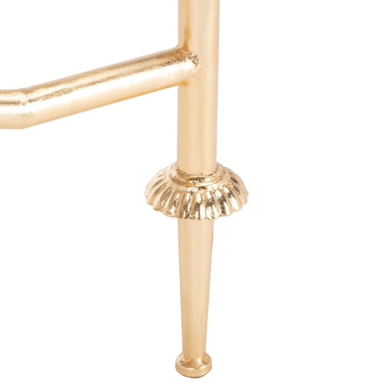 Table basse SAFAVIEH Couture Araminta à la feuille d'or - 112 cm L x 61 cm l x 52 cm H