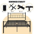 Cadre de lit Futzca avec tête et pied de lit