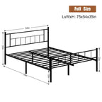 Cadre de lit Futzca avec tête et pied de lit