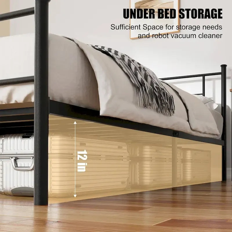 Cadre de lit Futzca avec tête et pied de lit