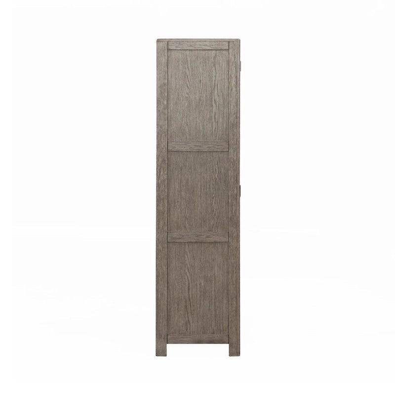 Armoire Skyview Lodge en chêne couleur pavé pour le rangement de la chambre - Largeur 54 x Profondeur 20 x Hauteur 75