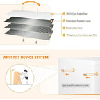 Classeur latéral métallique à 4 tiroirs avec serrure