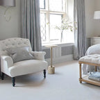 Table d'appoint ronde contemporaine en marbre sur pied