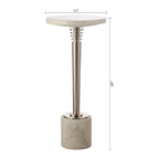 Table d'appoint ronde contemporaine en marbre sur pied