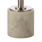 Table d'appoint ronde contemporaine en marbre sur pied