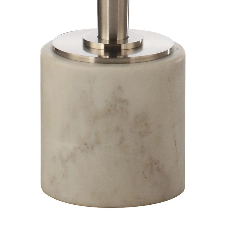 Table d'appoint ronde contemporaine en marbre sur pied