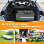 Lit d'appoint pliant à roulettes avec cadre en métal robuste et matelas épais de 5 pouces, peu encombrant